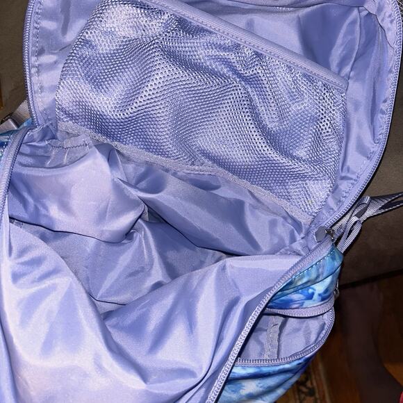 Lululemon Ivivva Girl's Backpack Blue Water Tie Dye Print - Picture 6 of 7